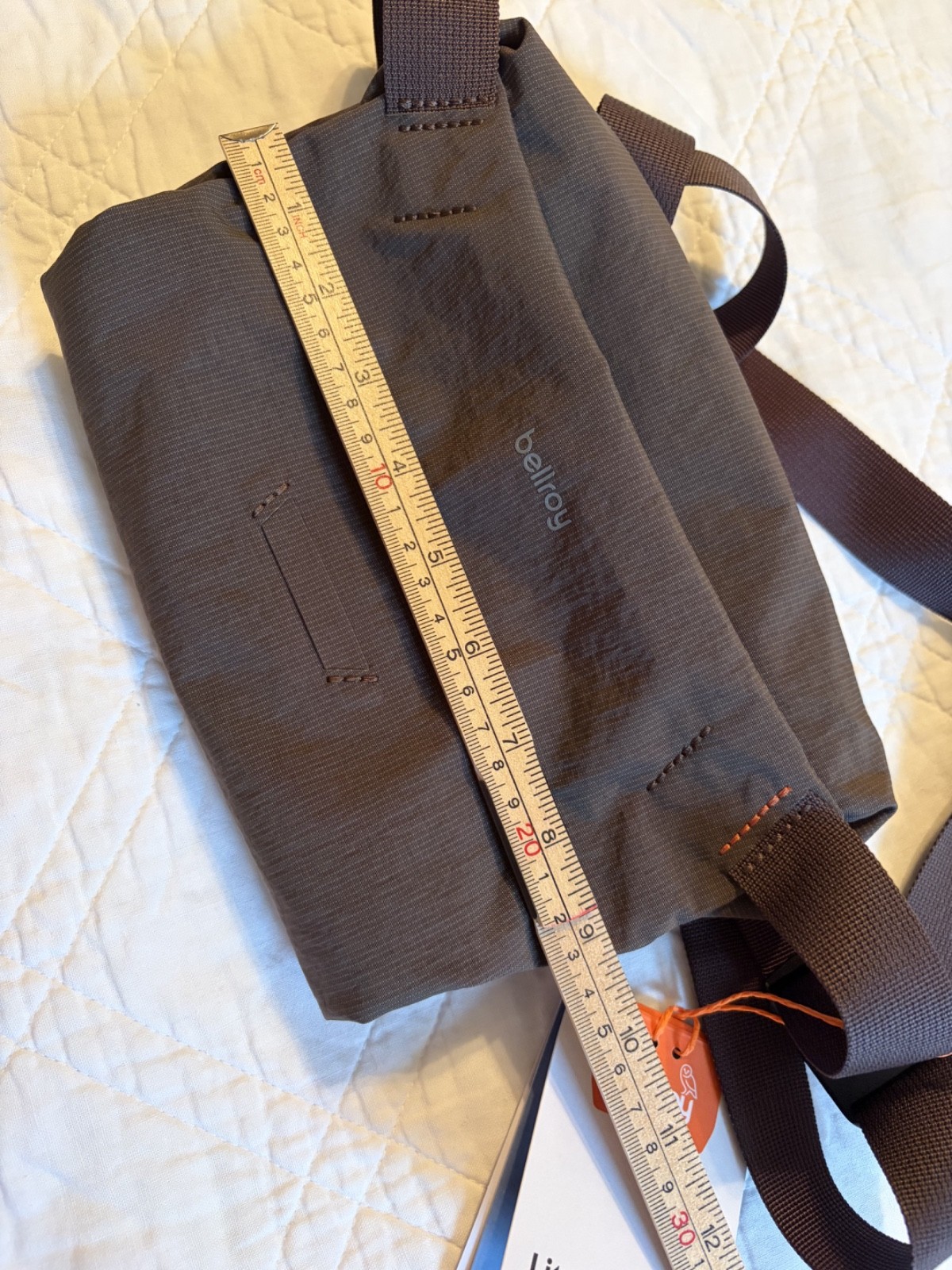 Bellroy Lite Sling Mini 4L River Rock Brown Lightweight Crossbody Bag NWT
