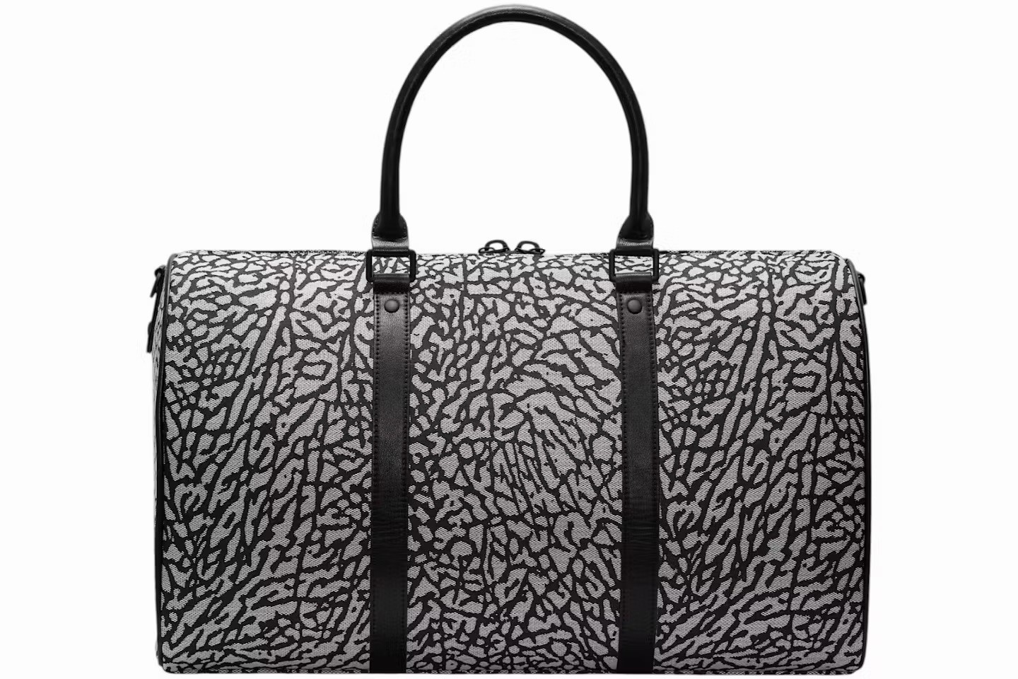 Nike Air Jordan Jam Duffle Bag Canvas Elephant Print MM0978-100 Gray Black