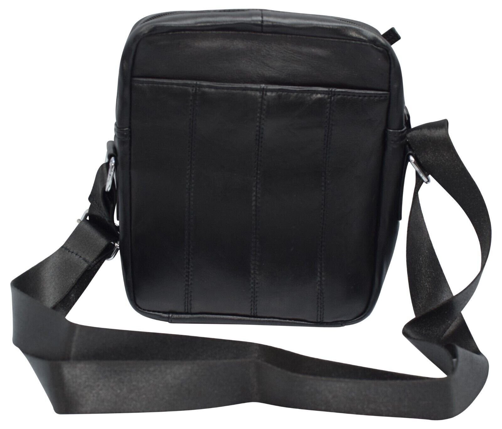Messenger Bag for Men Genuine Leather Crossbody Shoulder Bag Fit Phone Wallet