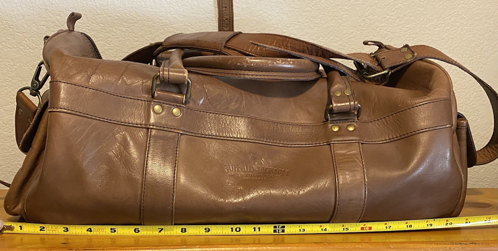 Buffalo Jackson Trading Company – Leather Duffle Bag – Used