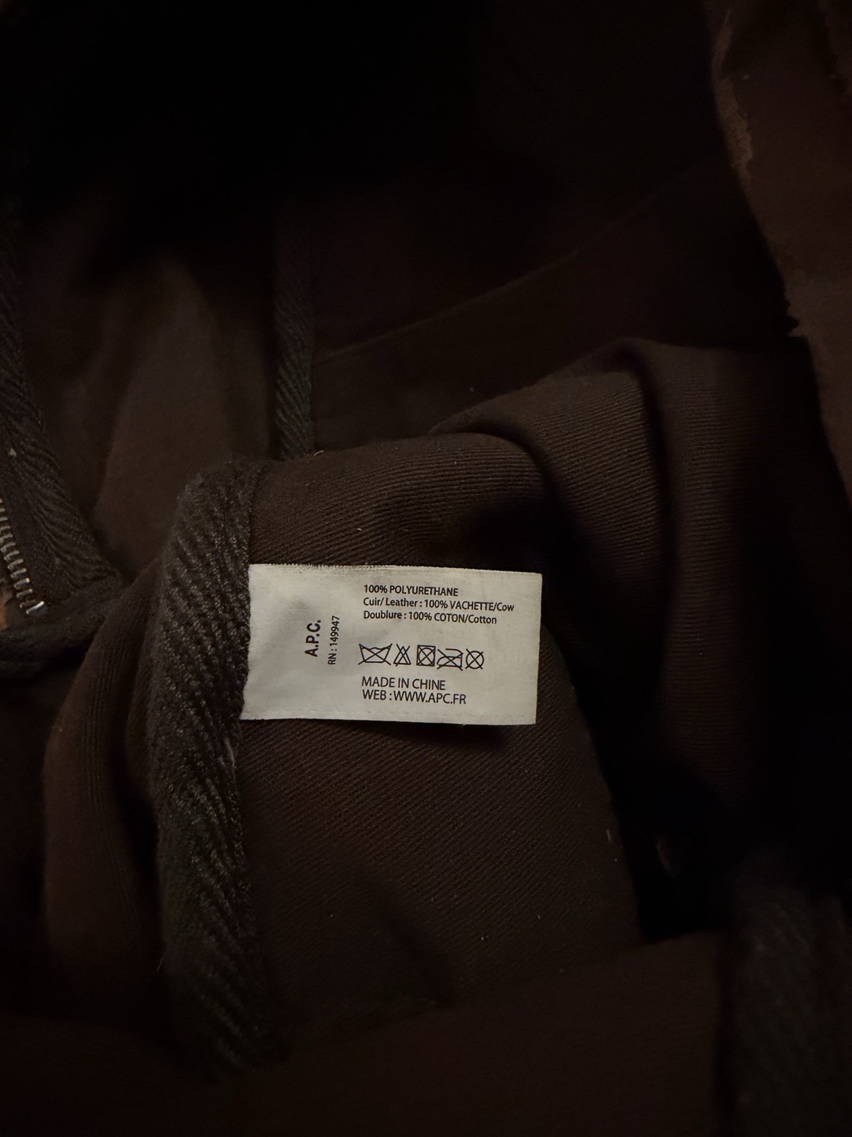 A.P.C. Moleskin Backpack