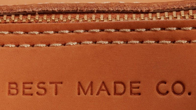 Best Made Co. Leather Duffle Bag Made in USA Natural Vegetable Tan NWT Rare 35L