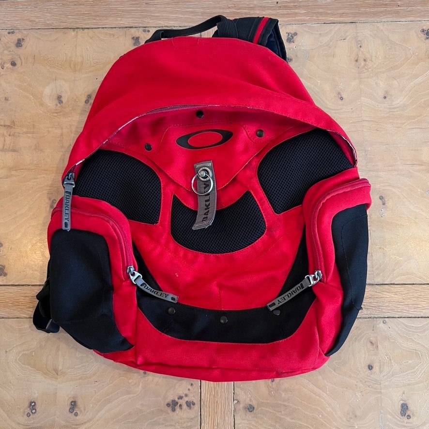 Vintage Oakley Y2K Ripcord Backpack Red Rare Gorpcore Tactical Tech Software