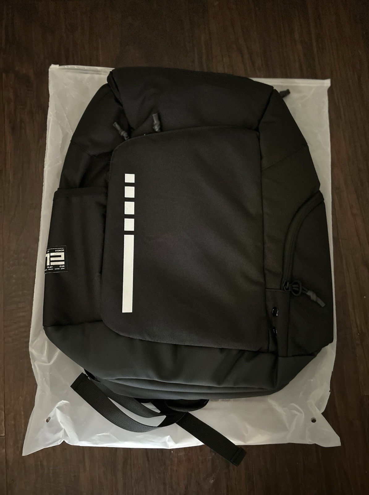 Nike Men’s Hoops Elite Backpack, Black Anthracite and Metallic Silver