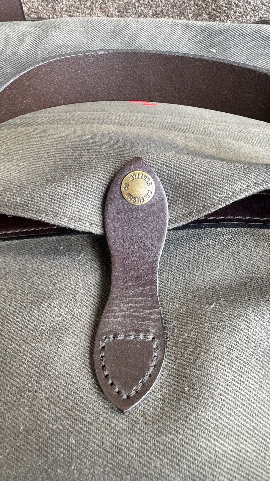 Filson Rugged Twill Small Duffle Bag Otter Green