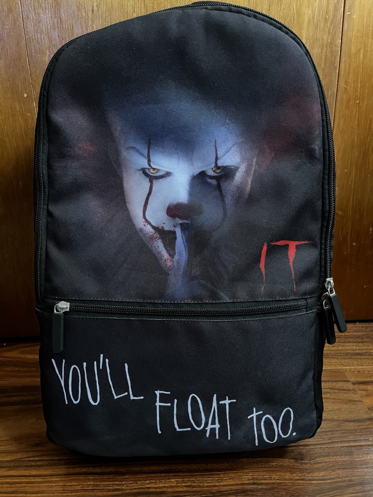 2019 It The Clown Pennywise Black You’ll Float Too Bookbag Horror Stephen King