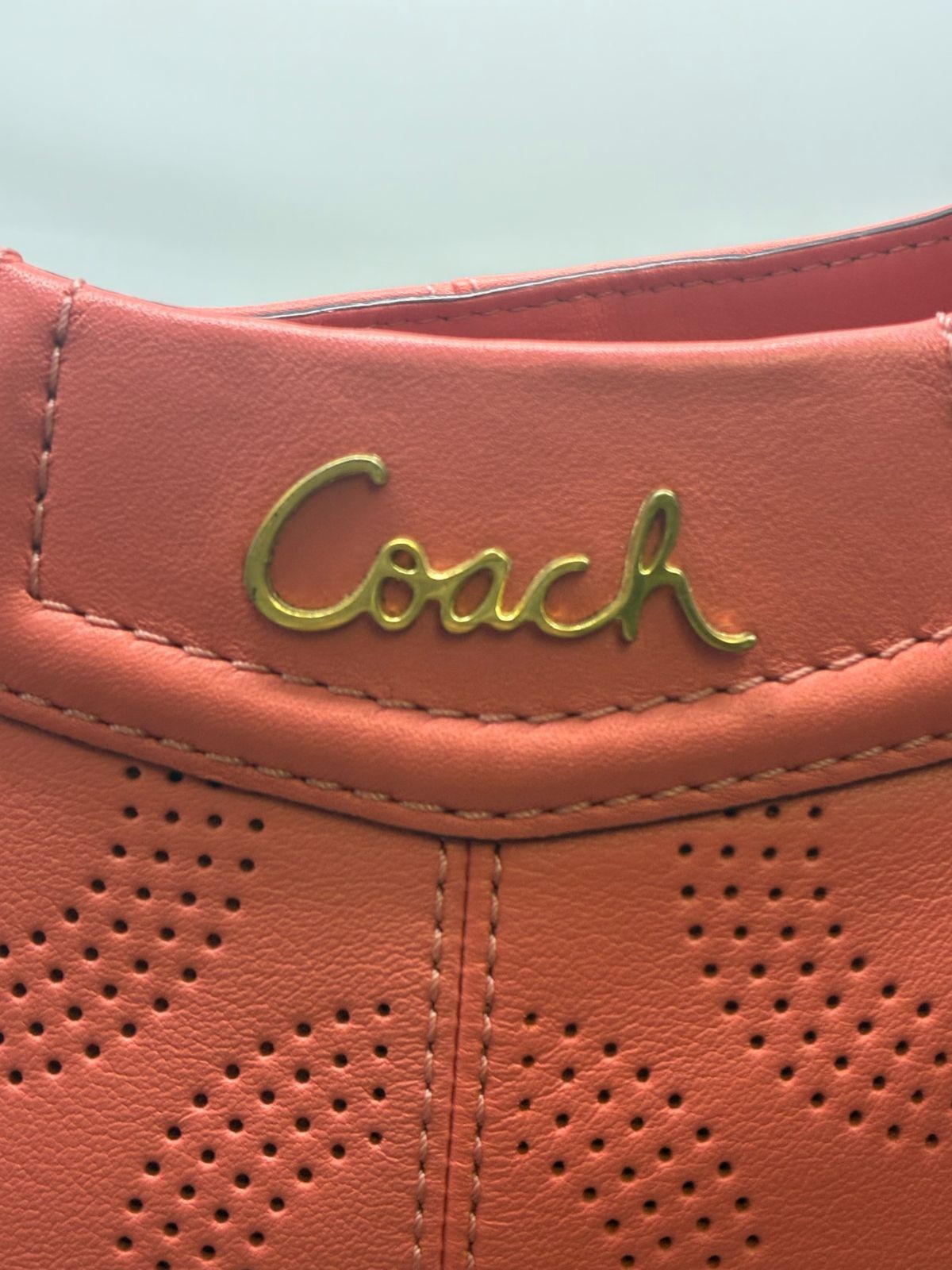 Coach Tote Bag AB Rank F23602 Leather 32cm x 20cm x 12cm Used