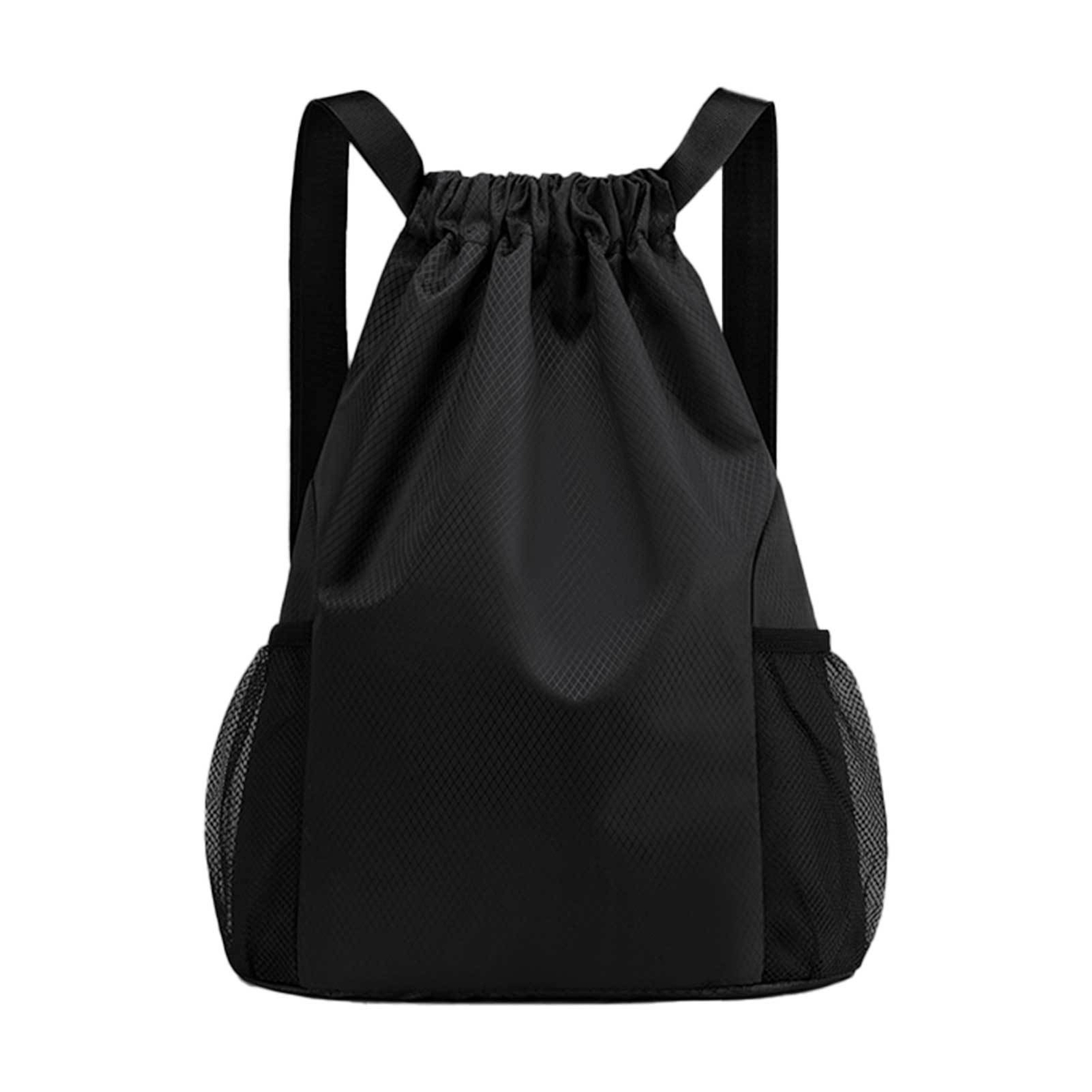 Drawstring Backpack Bag Large Capacity Draw String Daypack Folding