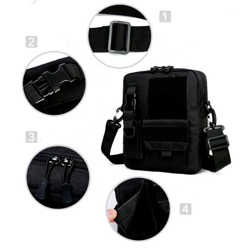 Men Tactical Military Sling Chest Bag Molle Backpack Crossbody Shoulder Pack Bag