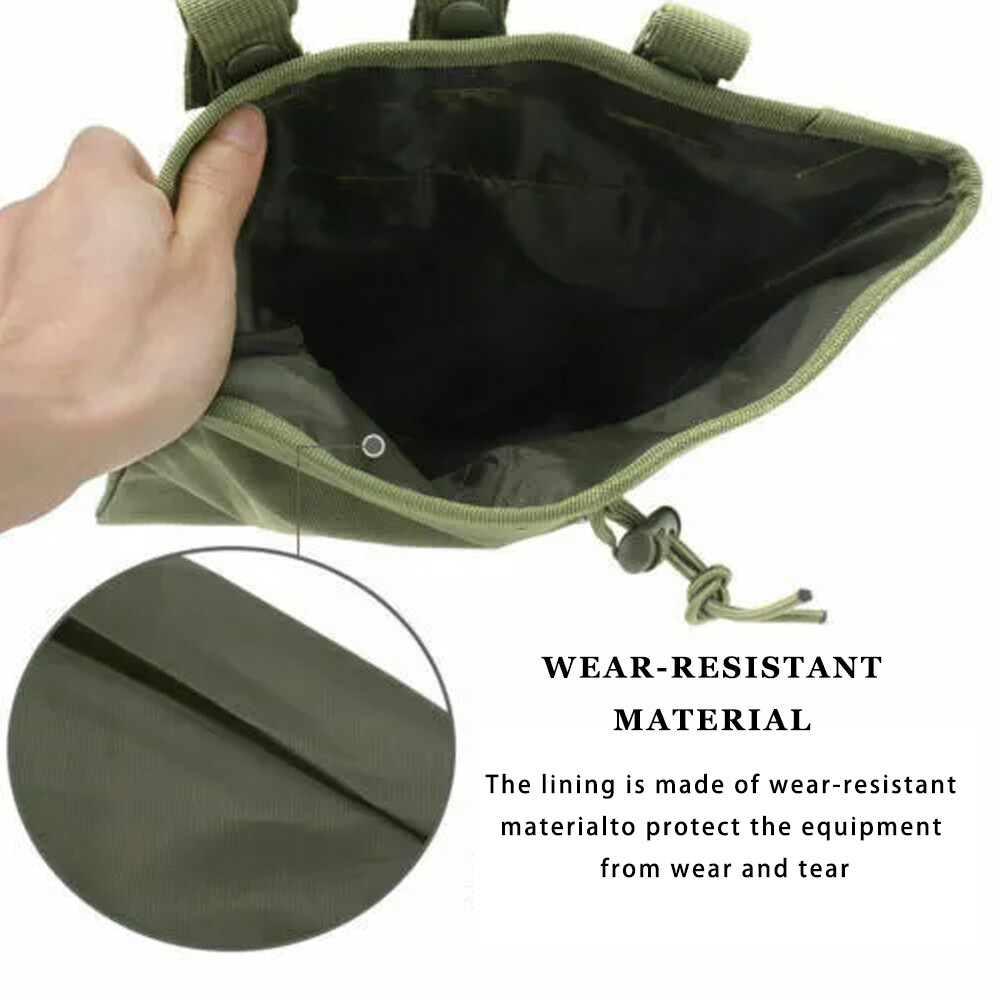 Tactical Molle Dump Pouch Foldable Drawstring Storage Bag Pouch Utility Pouch