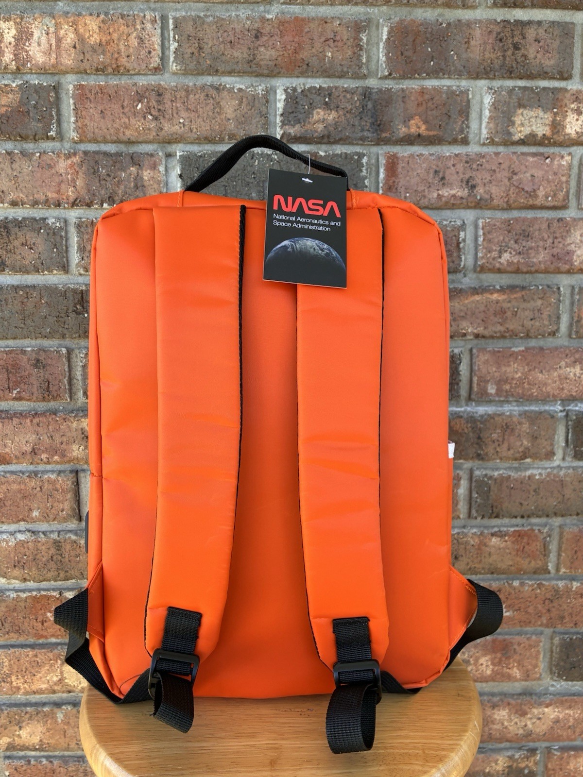 NASA Backpack Spacesuit Orange Space Shuttle USB Cable NWT