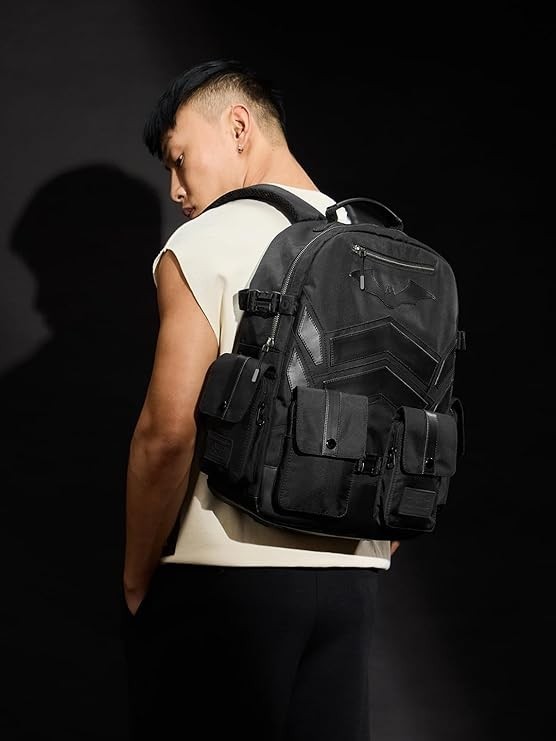 Batman: Gotham Gear 4-Compartment Backpack colour black official licensed 2025