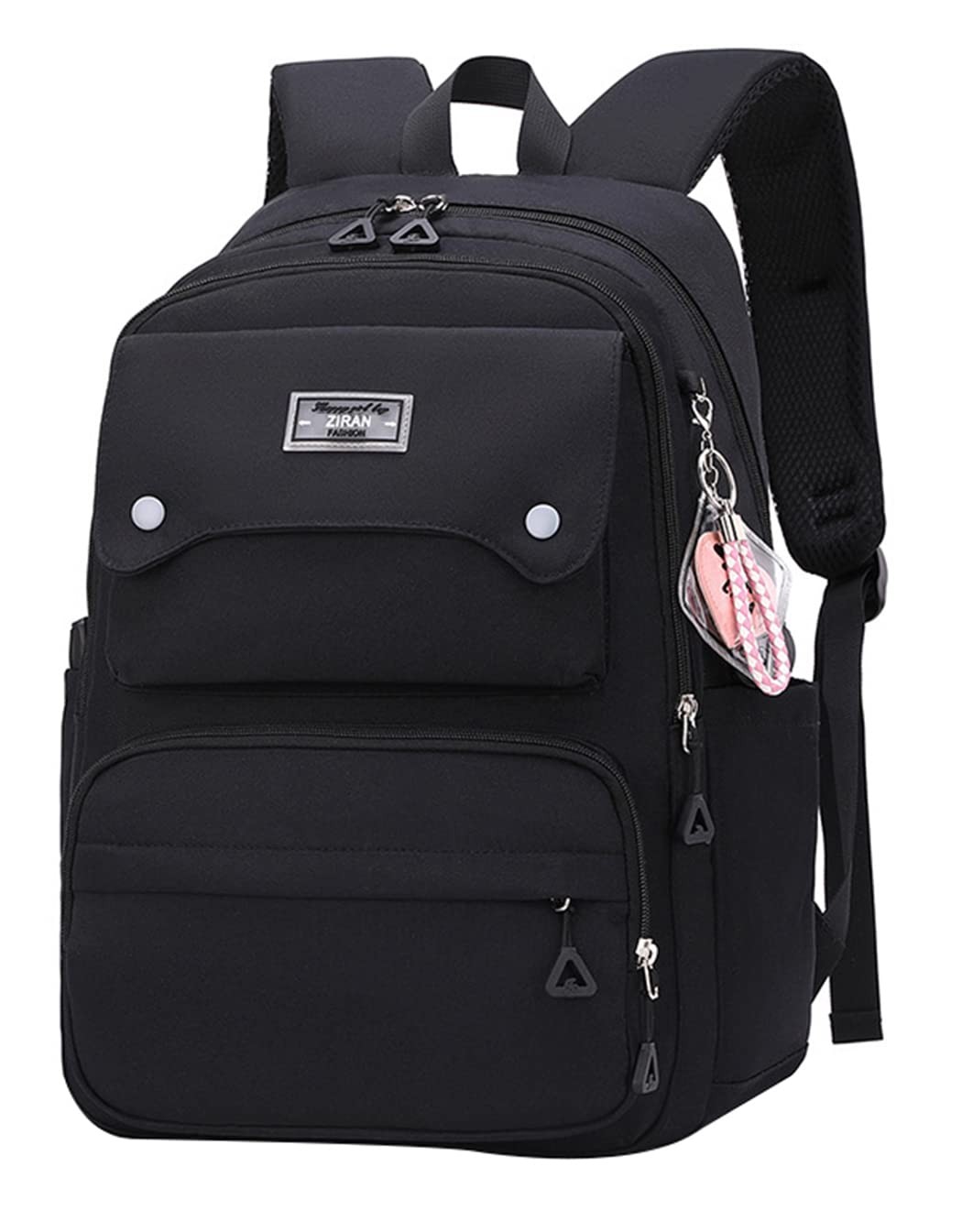 Teen Girls Casual Backpack for High Middle School 26 Liters Black Color