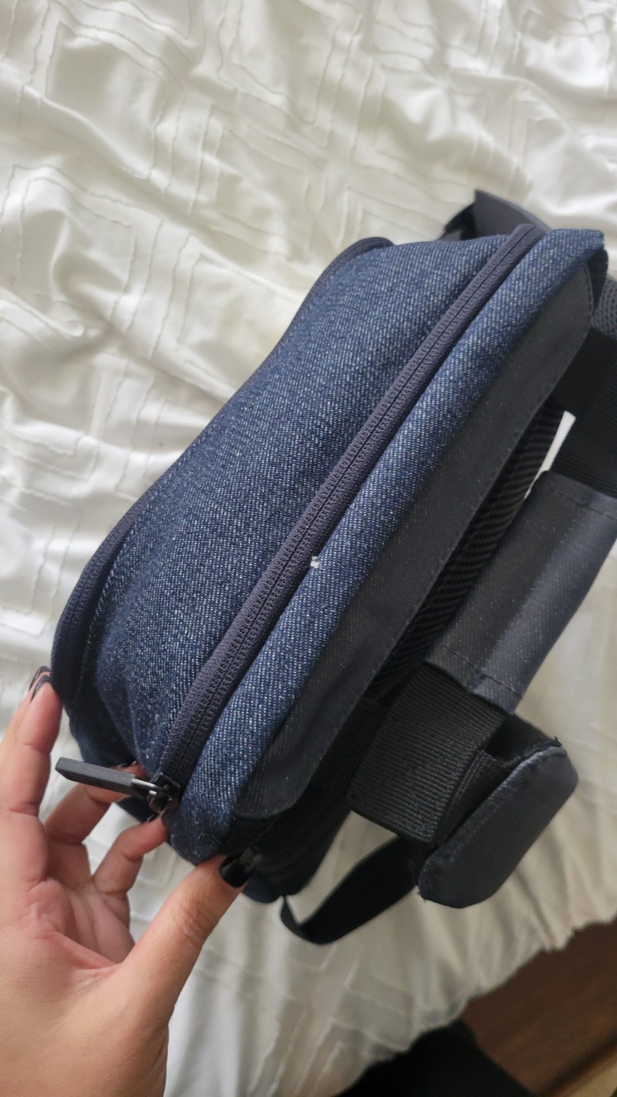 Moleskine Denim Blue Backpack Laptop Bag Travel Bag New