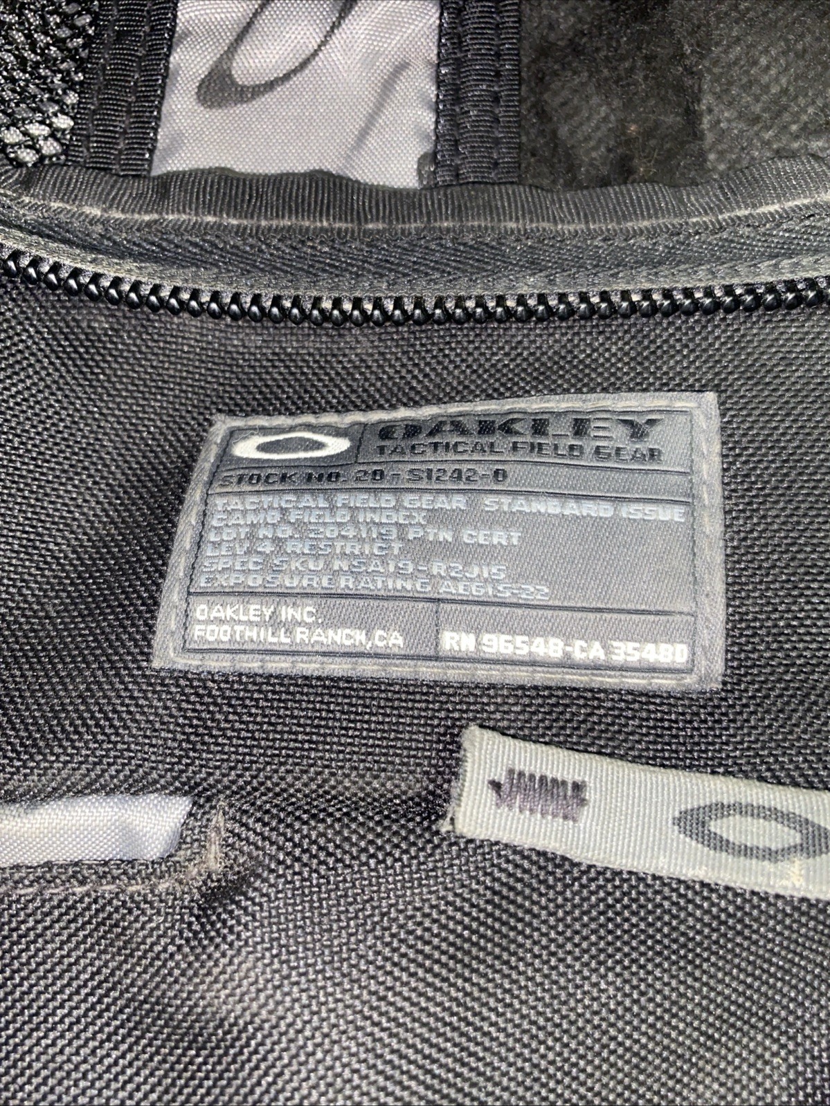 2010 Oakley Panel Backpack “The Book of Eli” Tactical Bag Campus Y2k Skate Beach