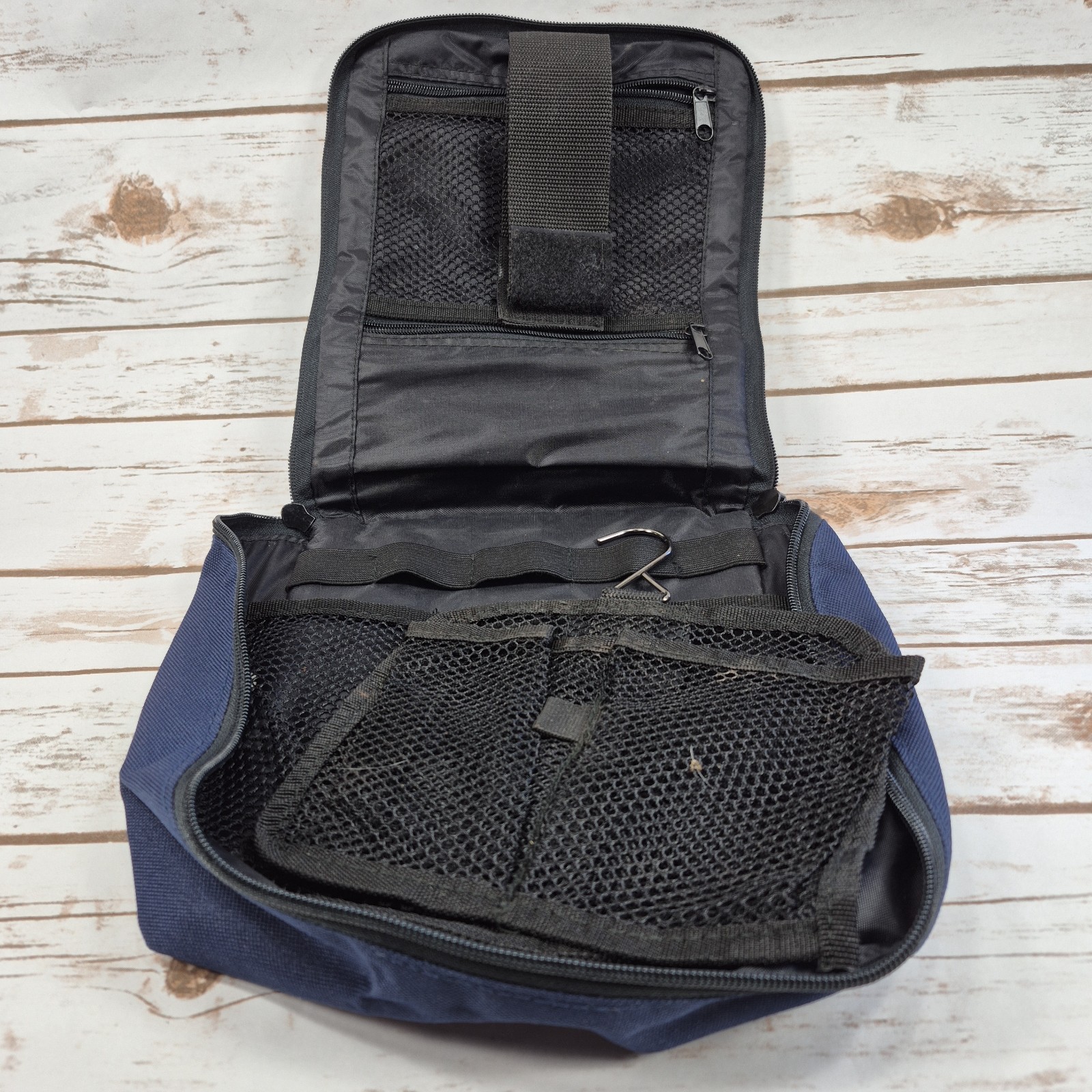 Blue Ampac NASA Toiletry Kit with Removable Hanging Toiletry Shampoo Netting