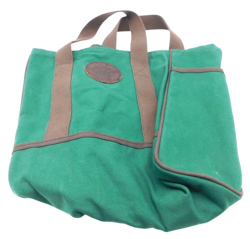 Duluth Pack Green Canvas Tote Bag Made in USA Minnesota
