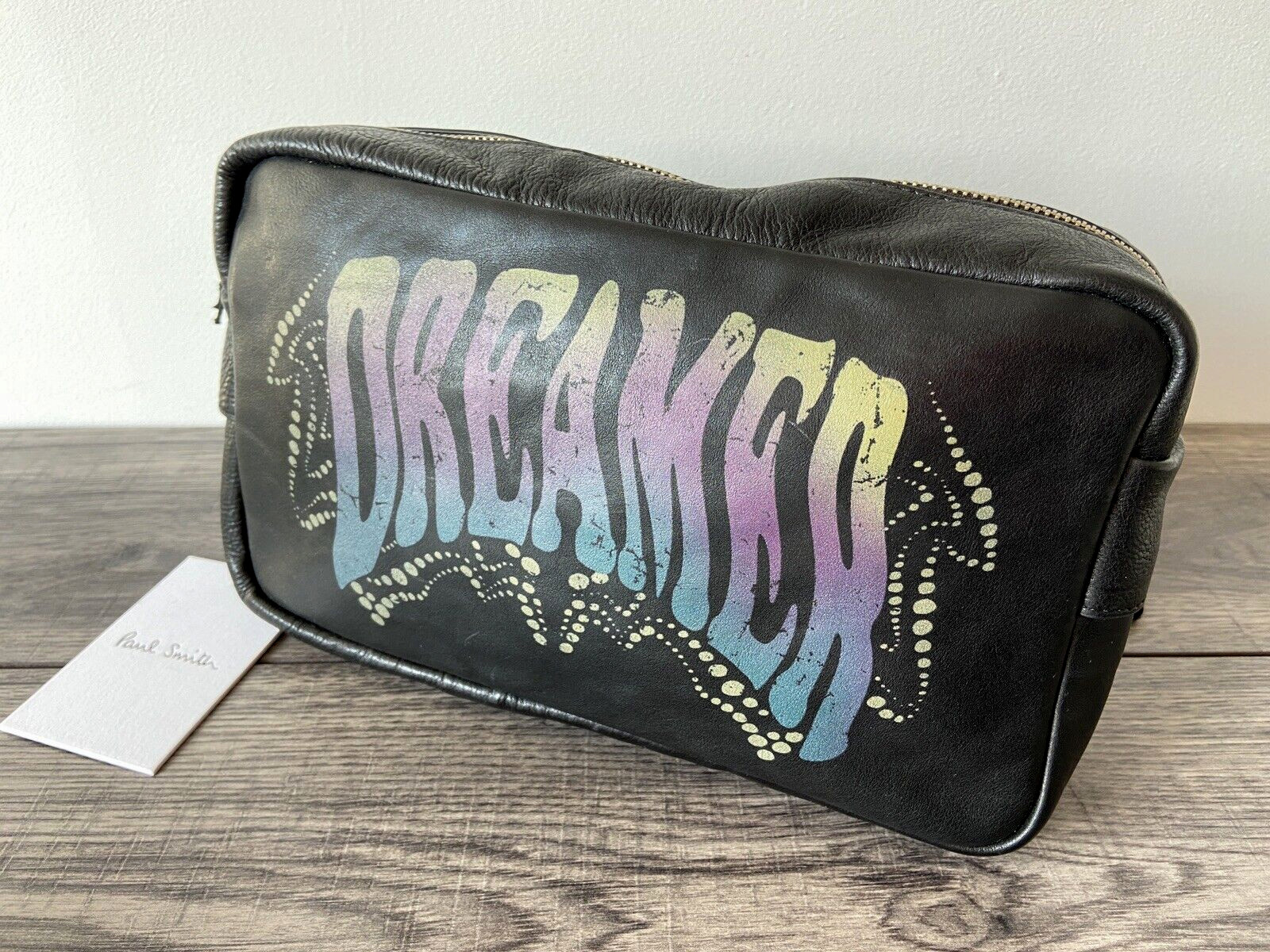 PAUL SMITH BLACK LEATHER DREAMER BUM BAG WAIST PACK RETAIL €590 BNWT
