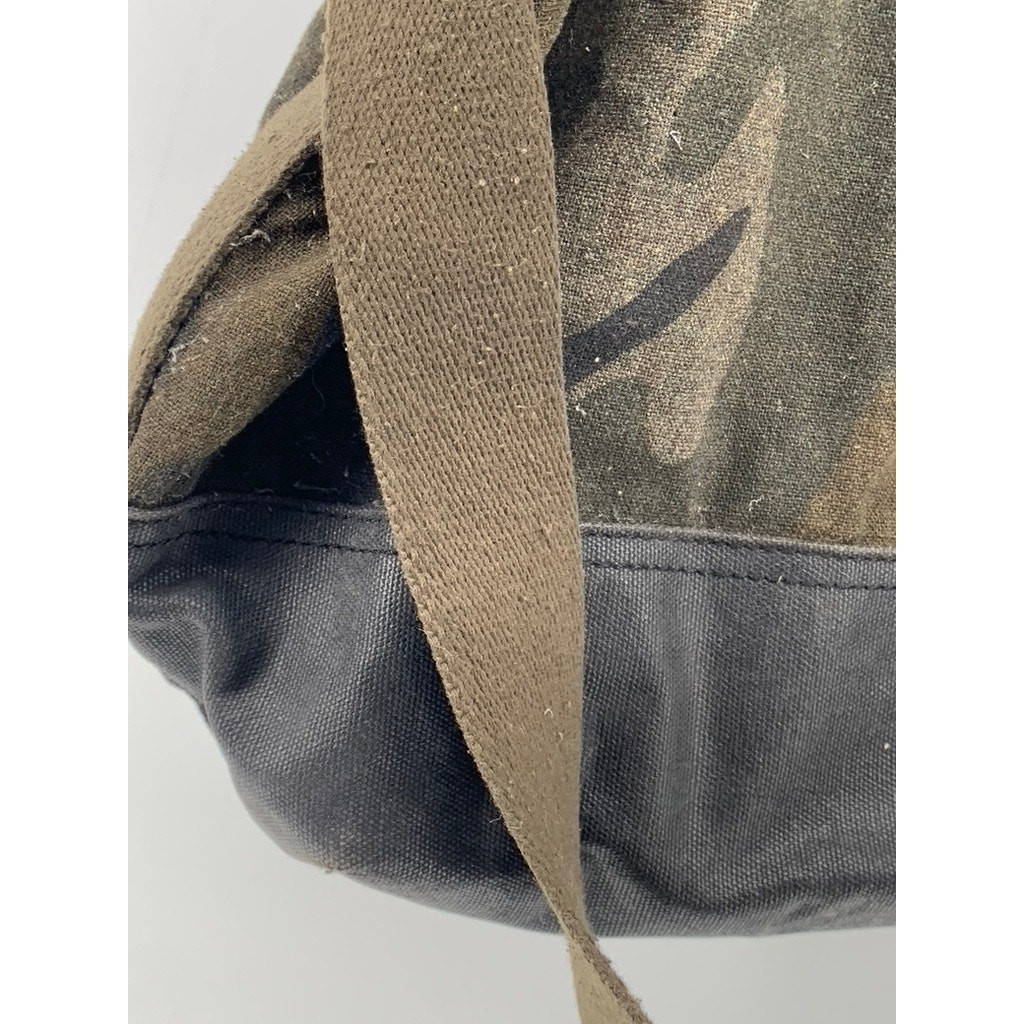 GAP Black-Green Mixed Media Camo Print Tote Bag
