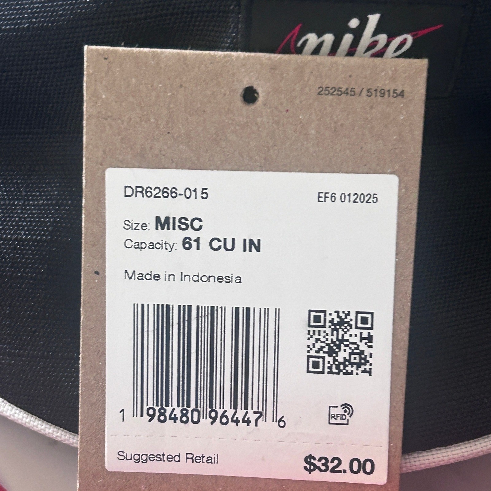 Nike Heritage Waistpack Black Red White Striped Belt Bag Fanny Pack DR6266-015