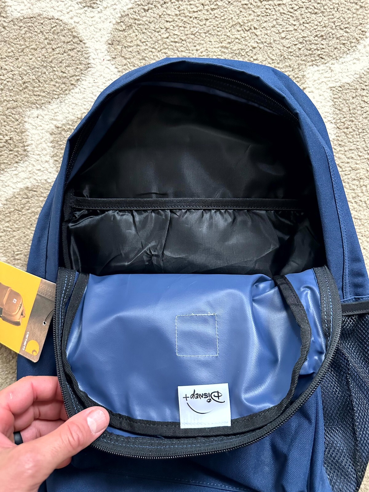 Carhartt Canvas Backpack Navy Disney Reservations Rain Defender 17×12 Outdoors