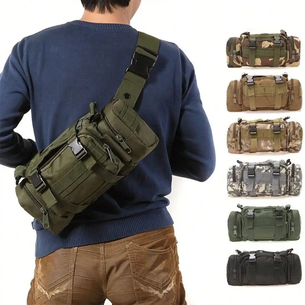 Crossbody Sling Chest Bag Multifunctional Outdoor Backpack Tactical Waist Pack