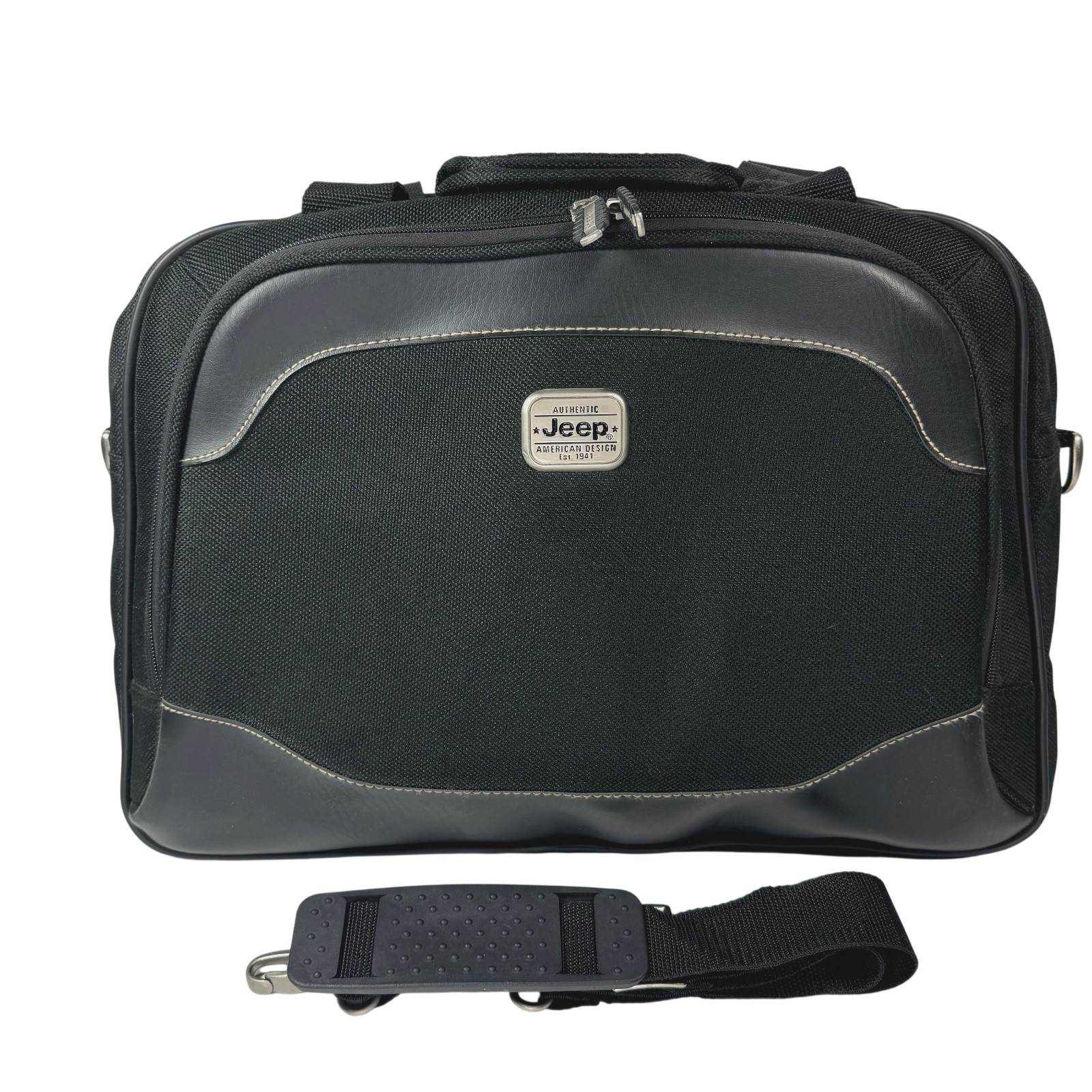 Authentic Jeep American Design Laptop Bag Briefcase Messenger Shoulder Strap