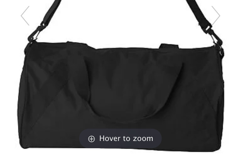 Liberty Bags 8805 Polyester Side Zipper Pocket Barrel Duffel Bag