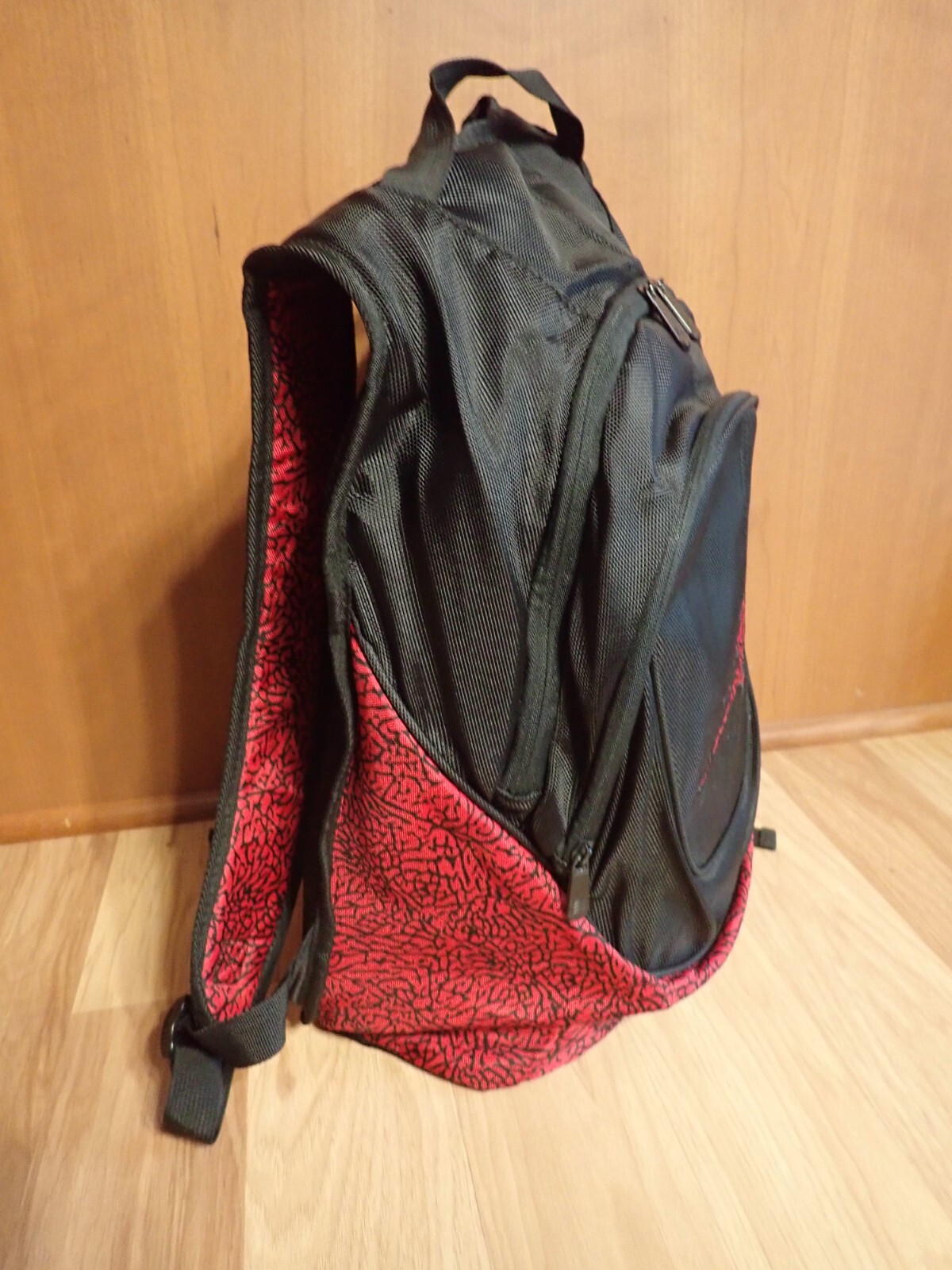 Nike Air Jordan Jumpman Backpack Elephant Pattern Black Red Laptop Basketball