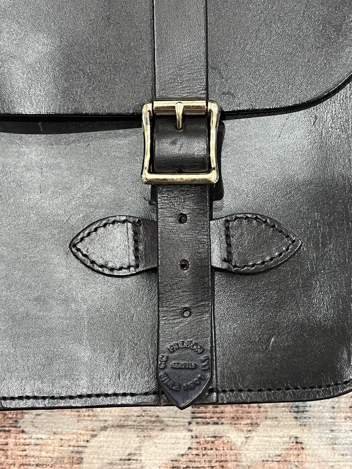 Filson Leather Field Satchel – Brown Genuine Bridle Leather – Excellent