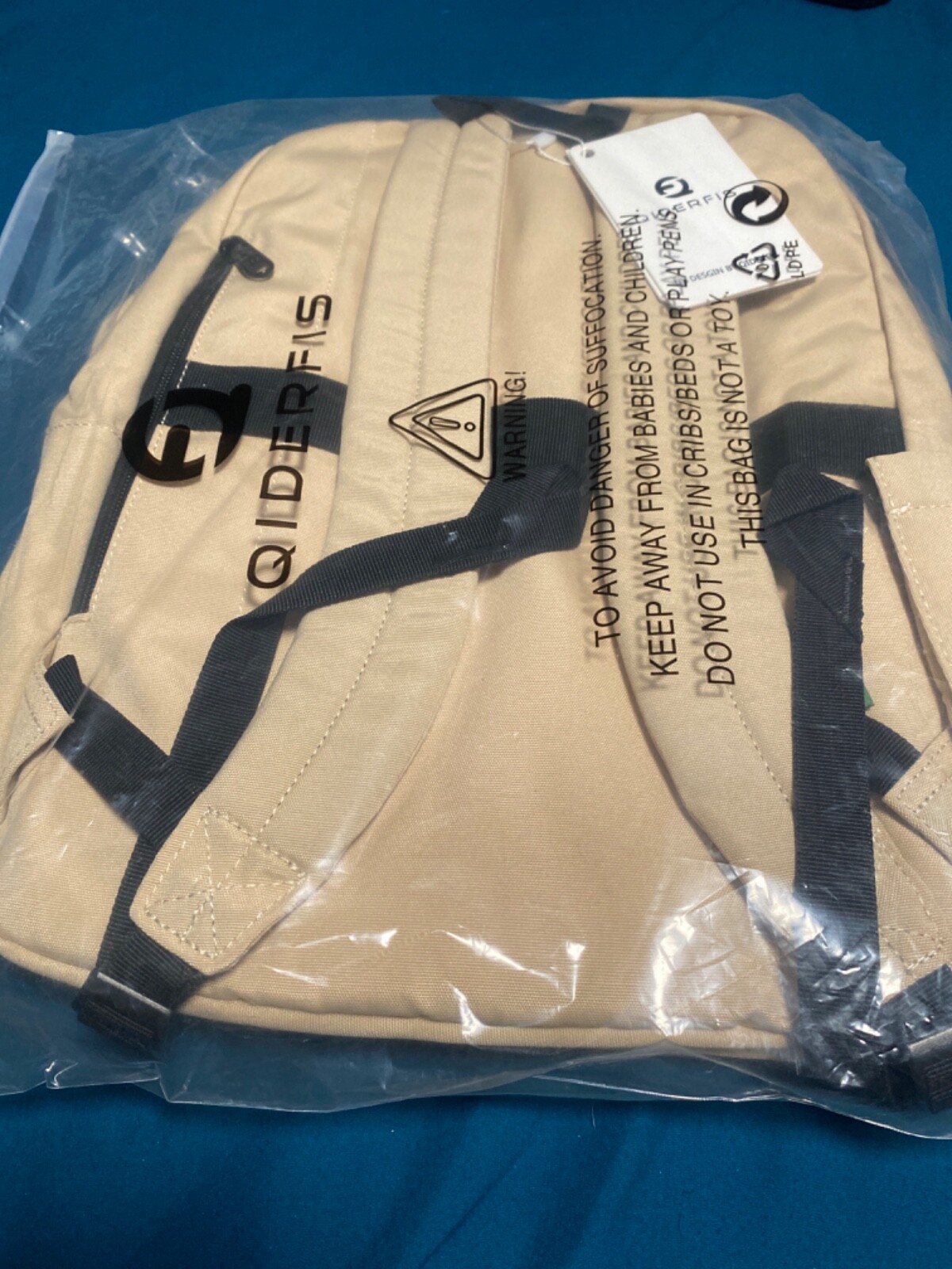 Qiderfis Backpack Waterproof Casual Day Pack Brand New Tan And Brown
