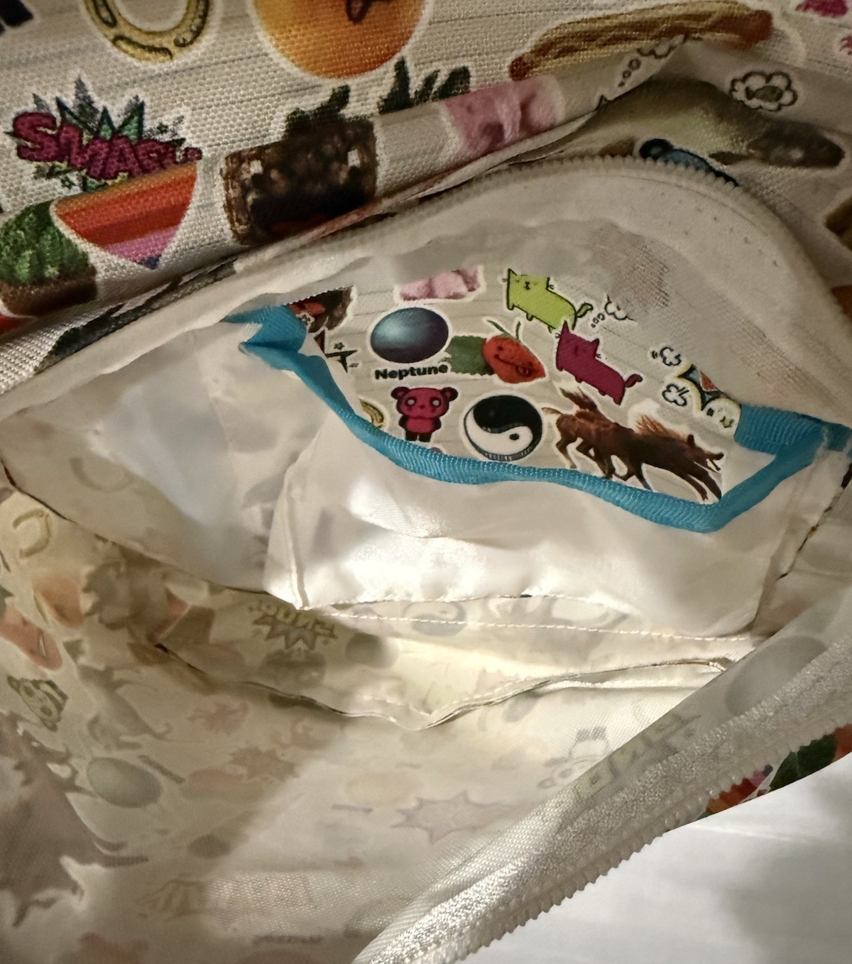Jansport Multicolor Student Sticker Bomb Emoji Animals Food Print Backpack