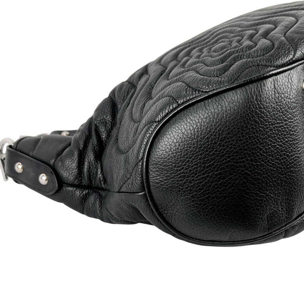 Montblanc Leather Shoulder Bag One Shoulder SS Used Black 45 33 12 cm