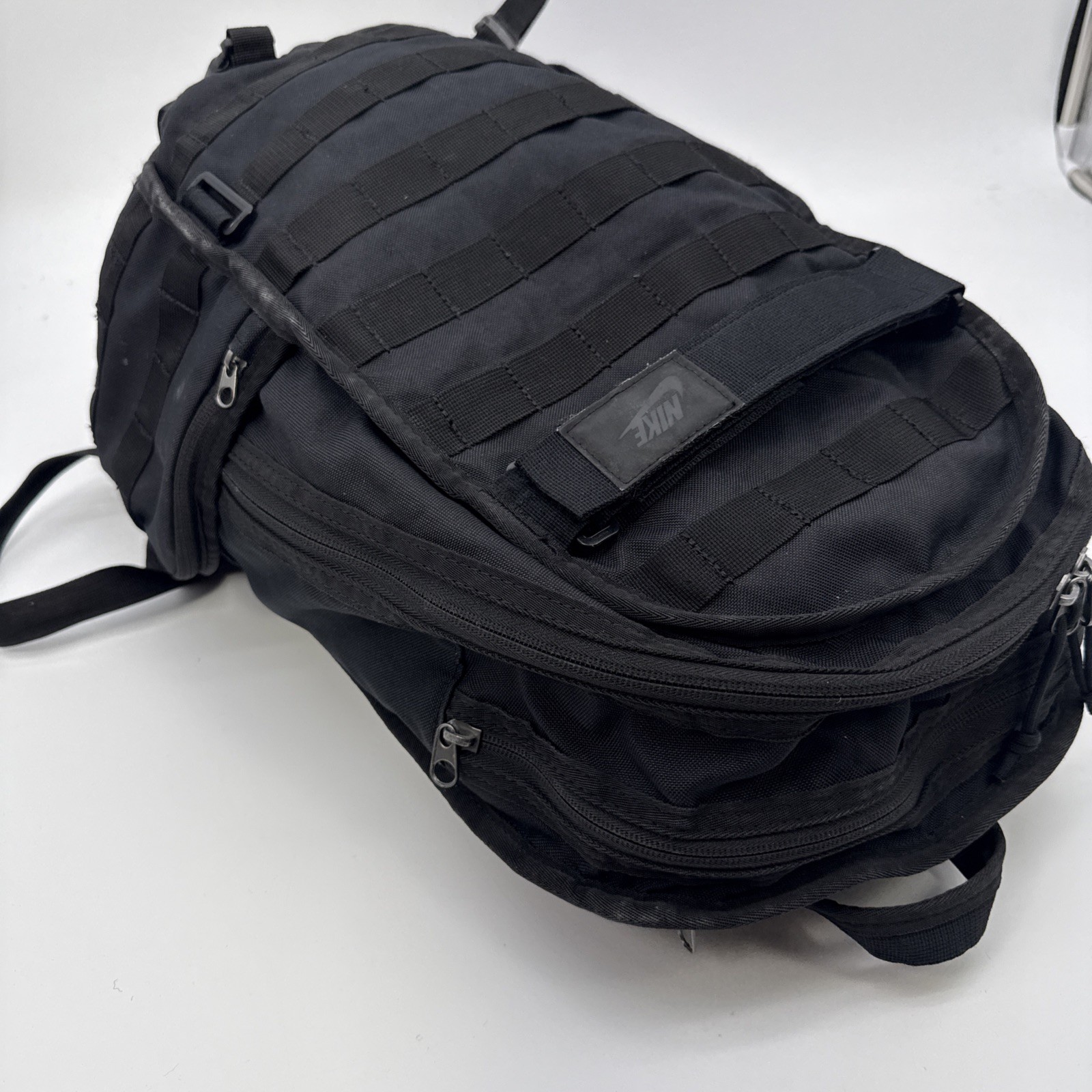 Nike Sportswear RPM Backpack Black Molle Webbing Ruck Sack Book Bag Large