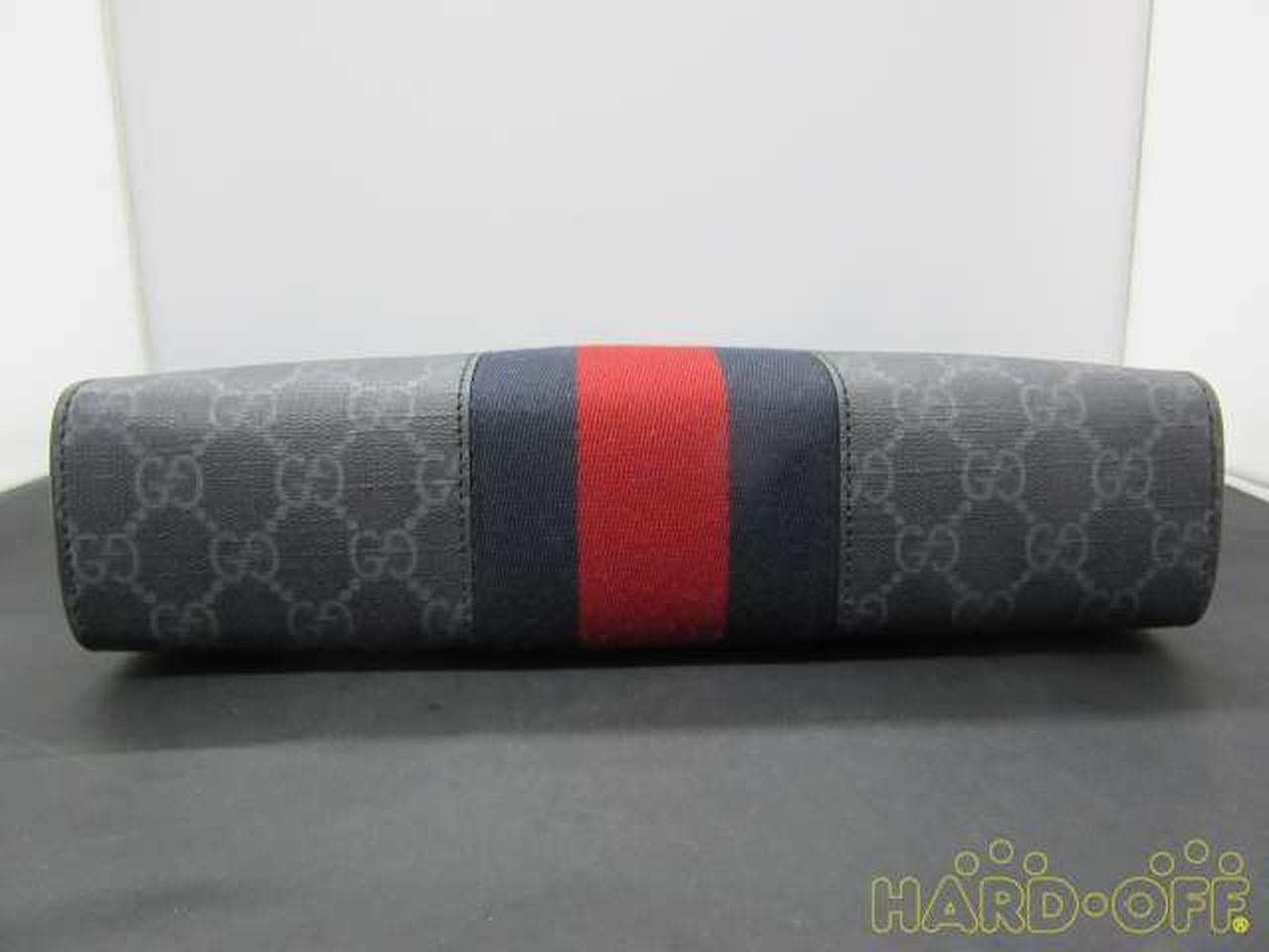 GG Black Pouch Model GG Supreme Canvas GUCCI