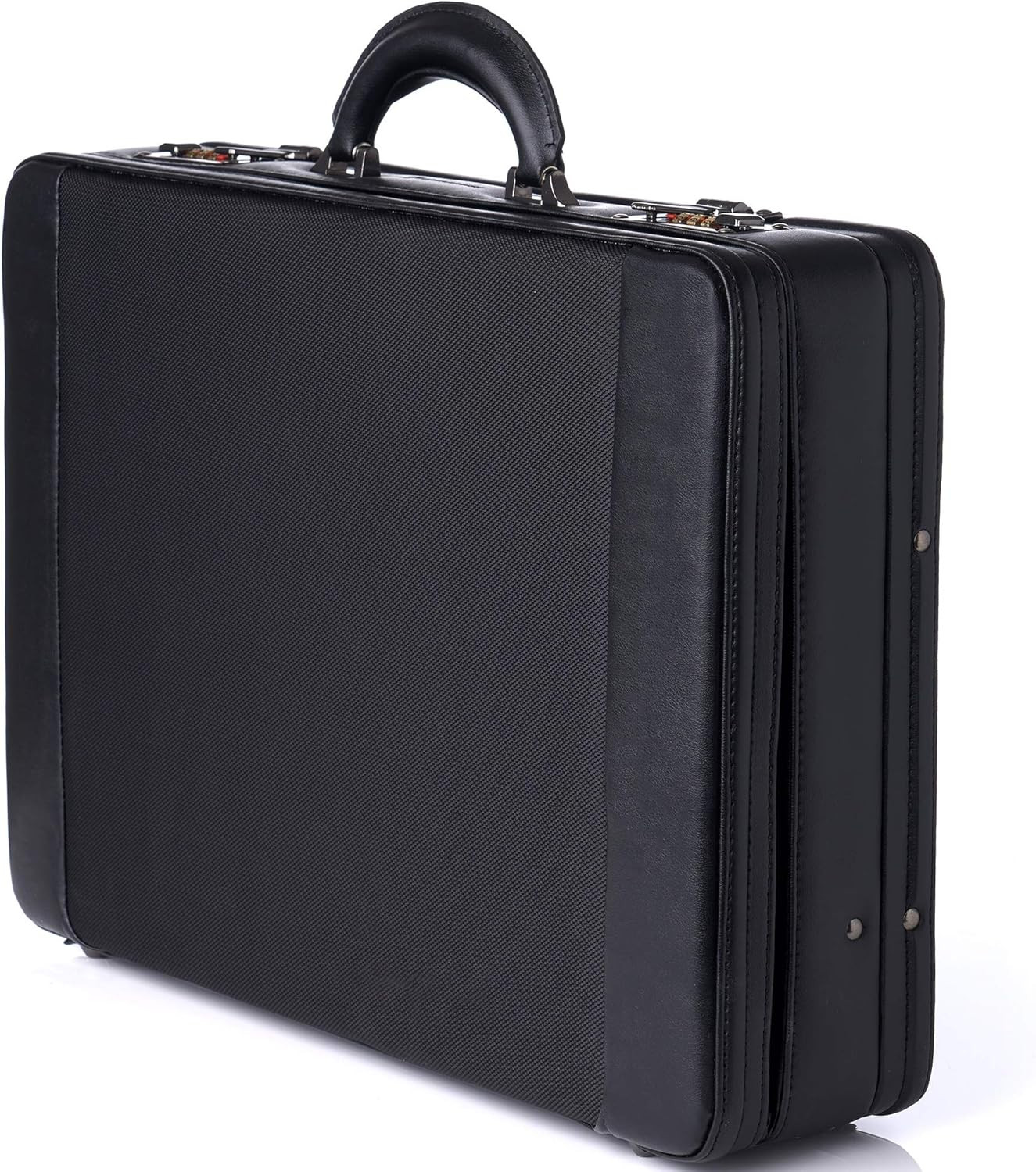 Mens Briefcase | Hard Side Business Case | Expandable Attache Case for Men | Dua