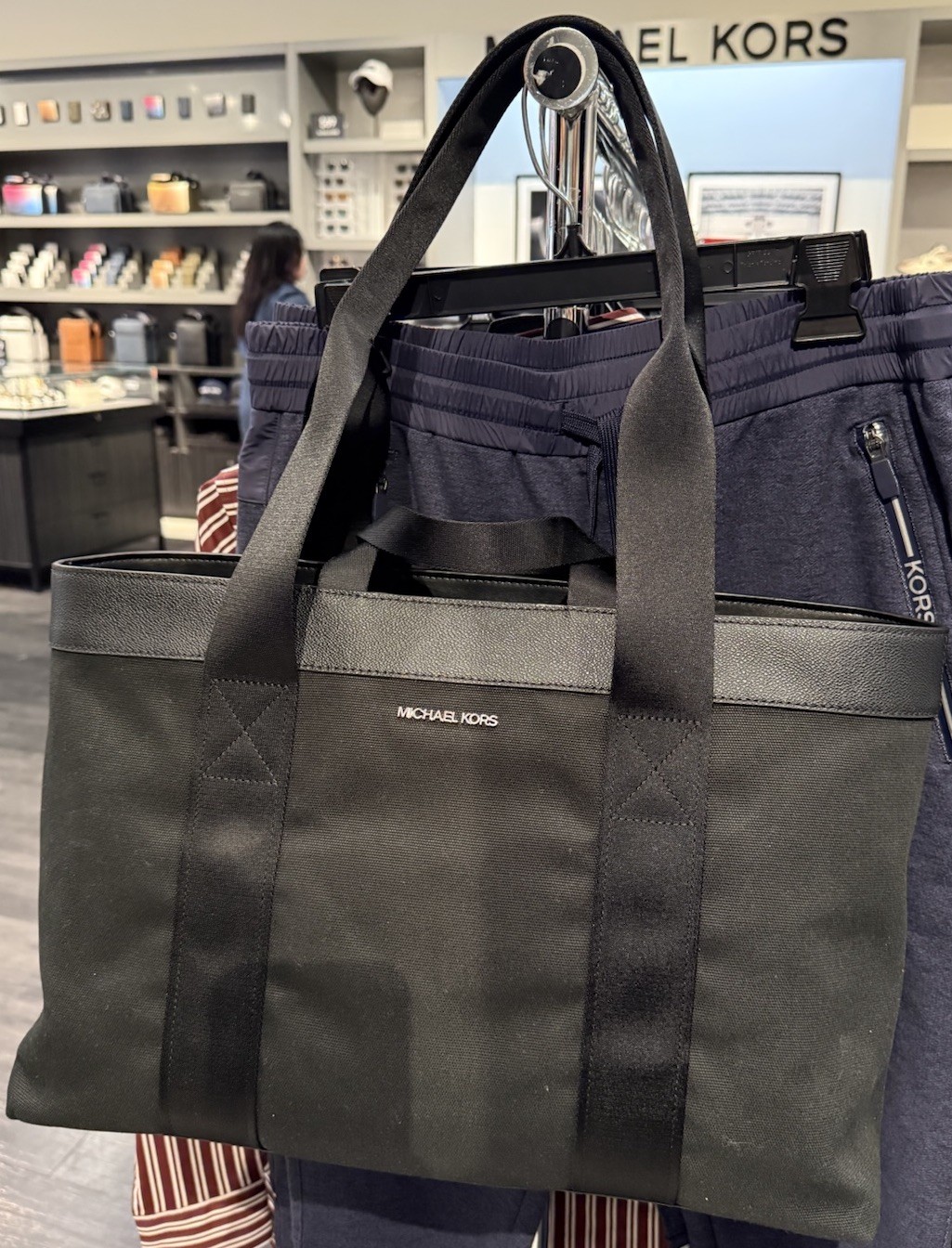 Michael Kors Cooper Canvas Tote Bag Black