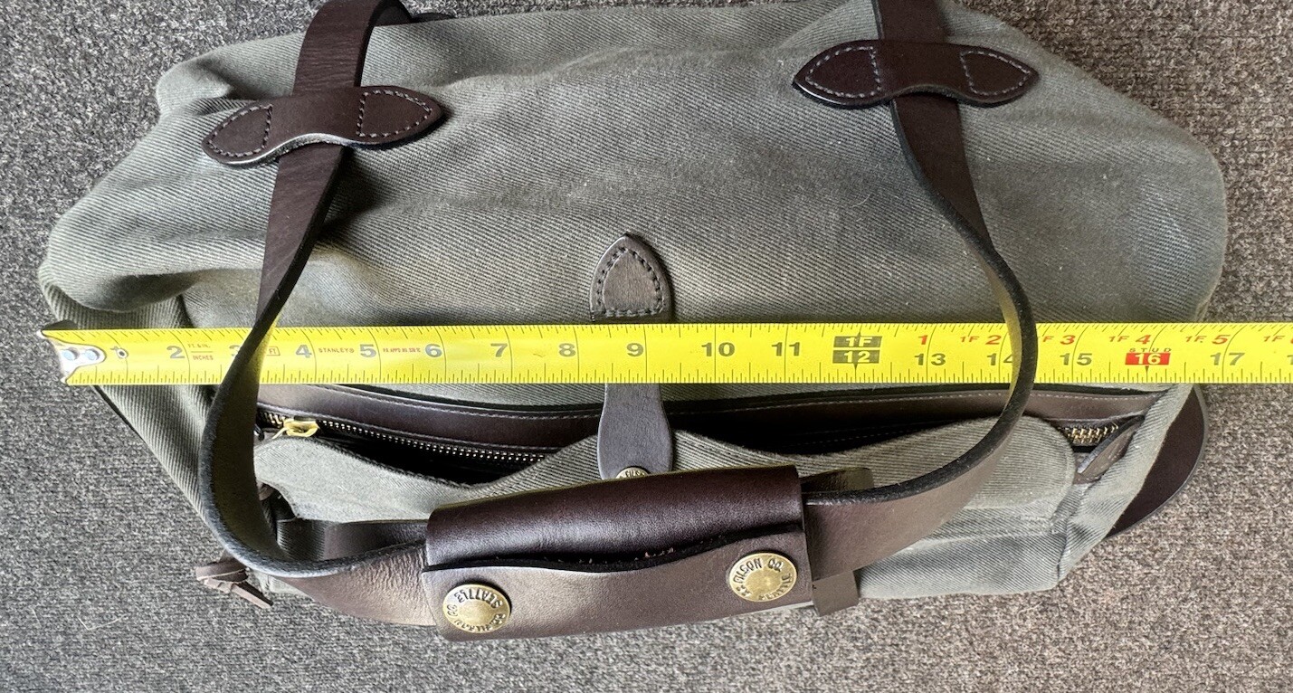 Filson Rugged Twill Small Duffle Bag Otter Green