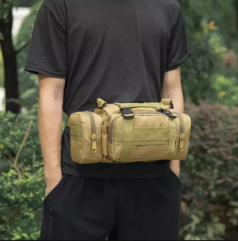 Tactical Waist Pack Molle Pouch Deployment Bag Utility Outdoor Camping Hiking