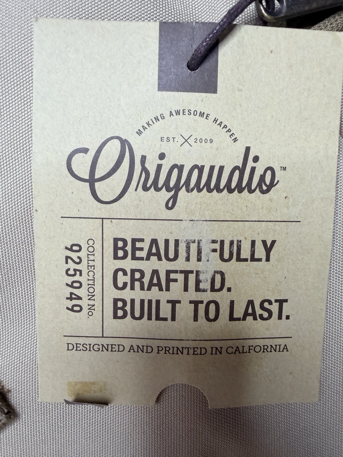 Origaudio El Dorado NEW Roll-top Backpack Bag Tan/Brown Multi Pocket