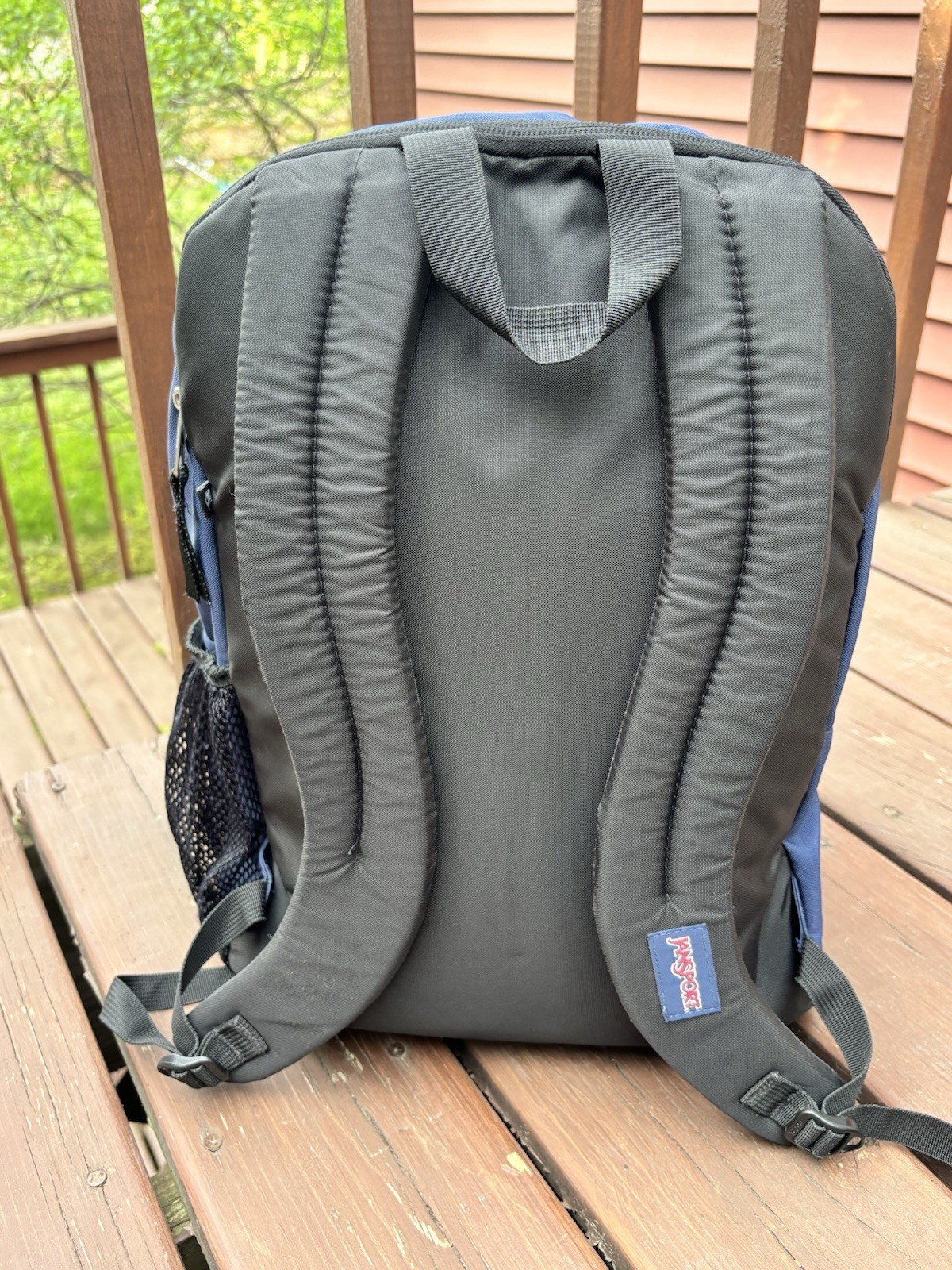 JanSport Big Student Backpack JS0A47JK Navy-5 Pockets- 17.3”x13”