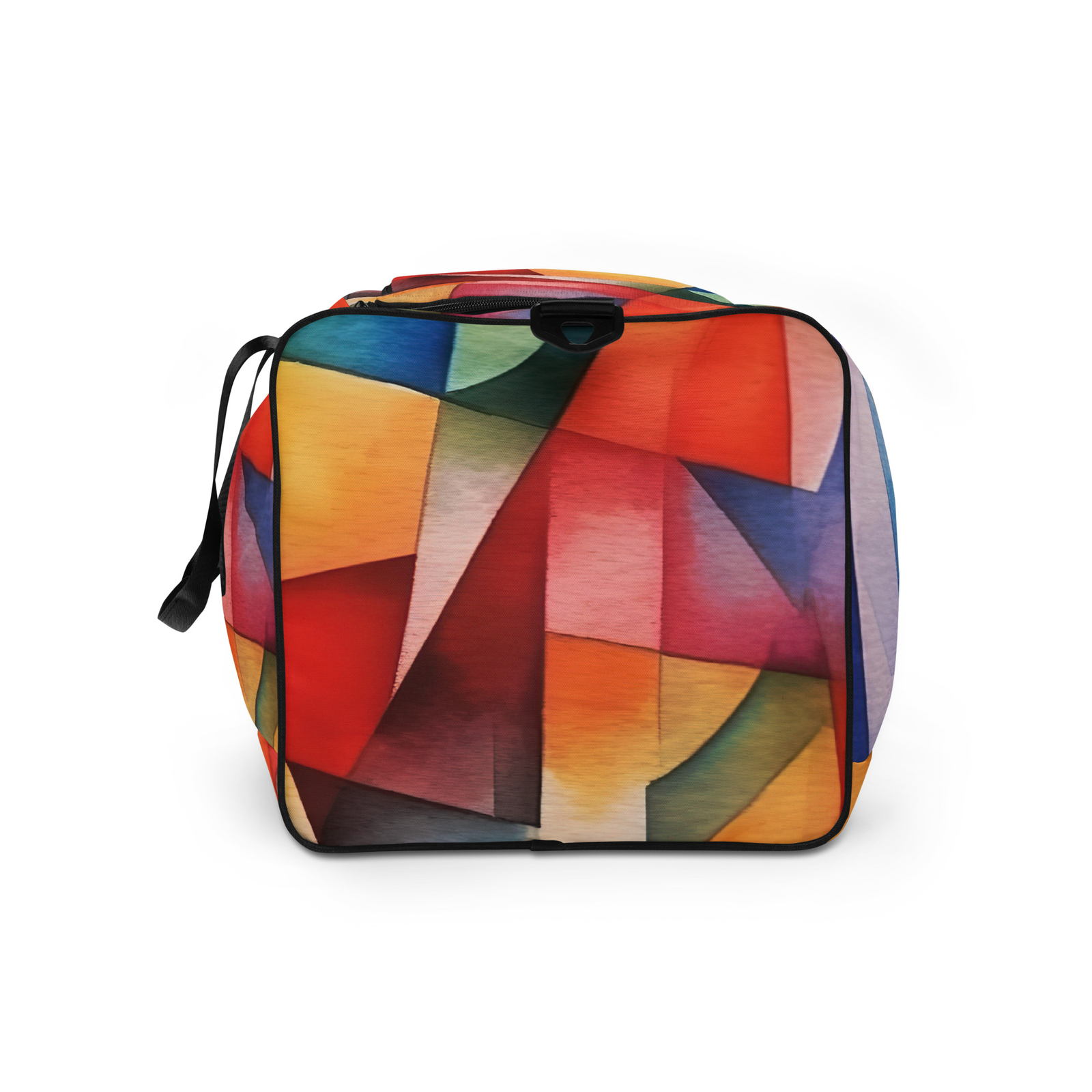 Duffle bag cubism pastel abstract