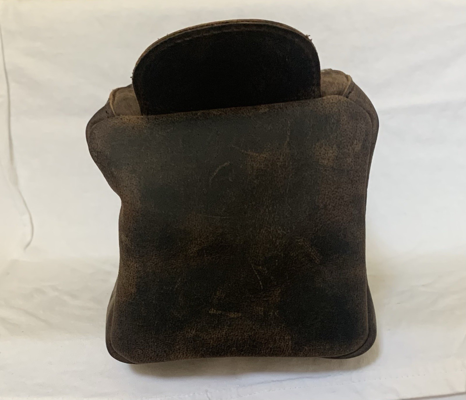 KomalC Buffalo Leather Dopp Travel Toiletry Bag Distressed Brown Shaving Bag