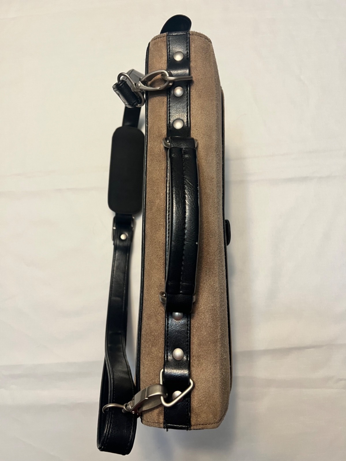 Vintage Stetson Leather Briefcase Messenger MANbag 15×12 Inch Distressed Rugged