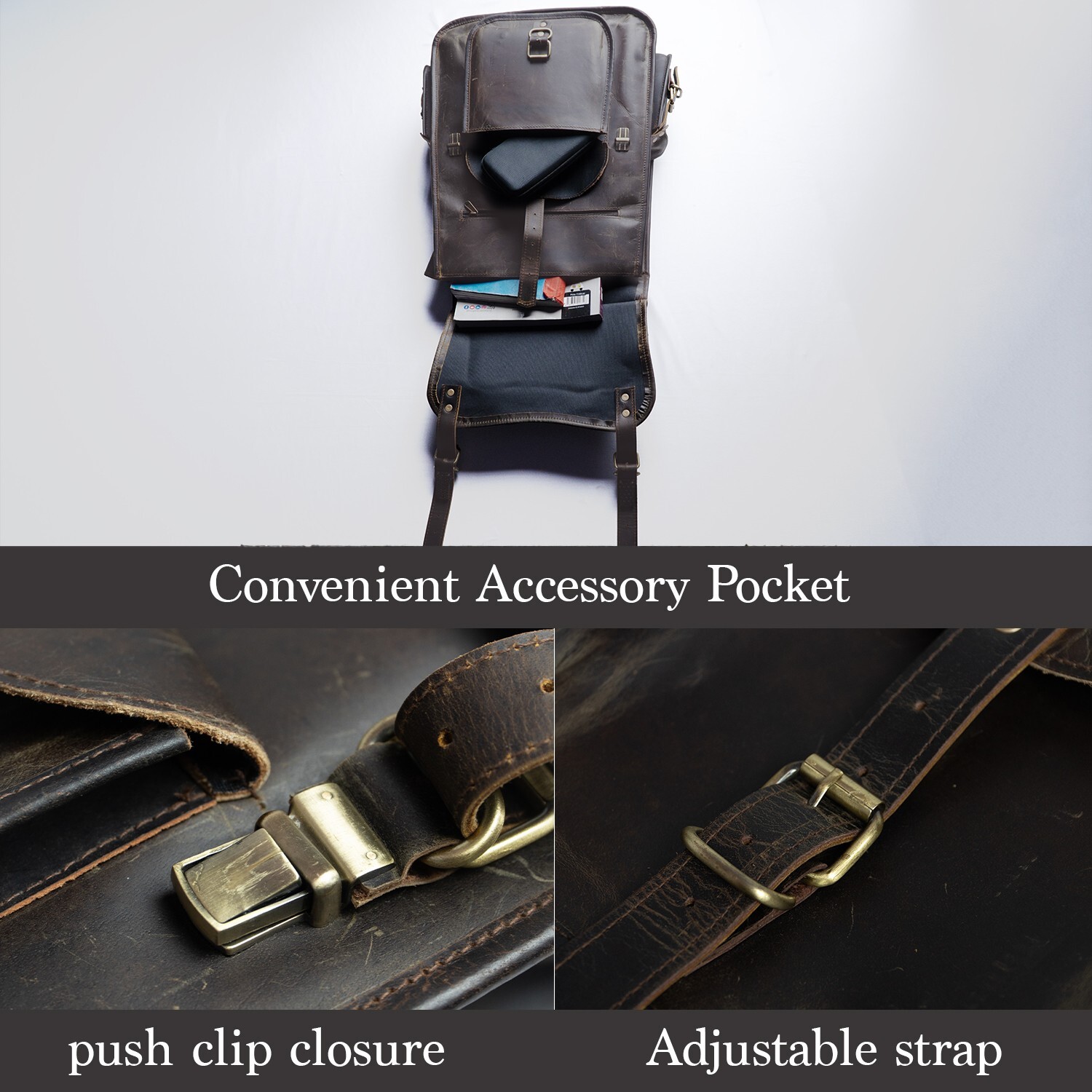 21 inch Large Leather Laptop Backpack for Men Handmade Brown Shoulder Rucksack