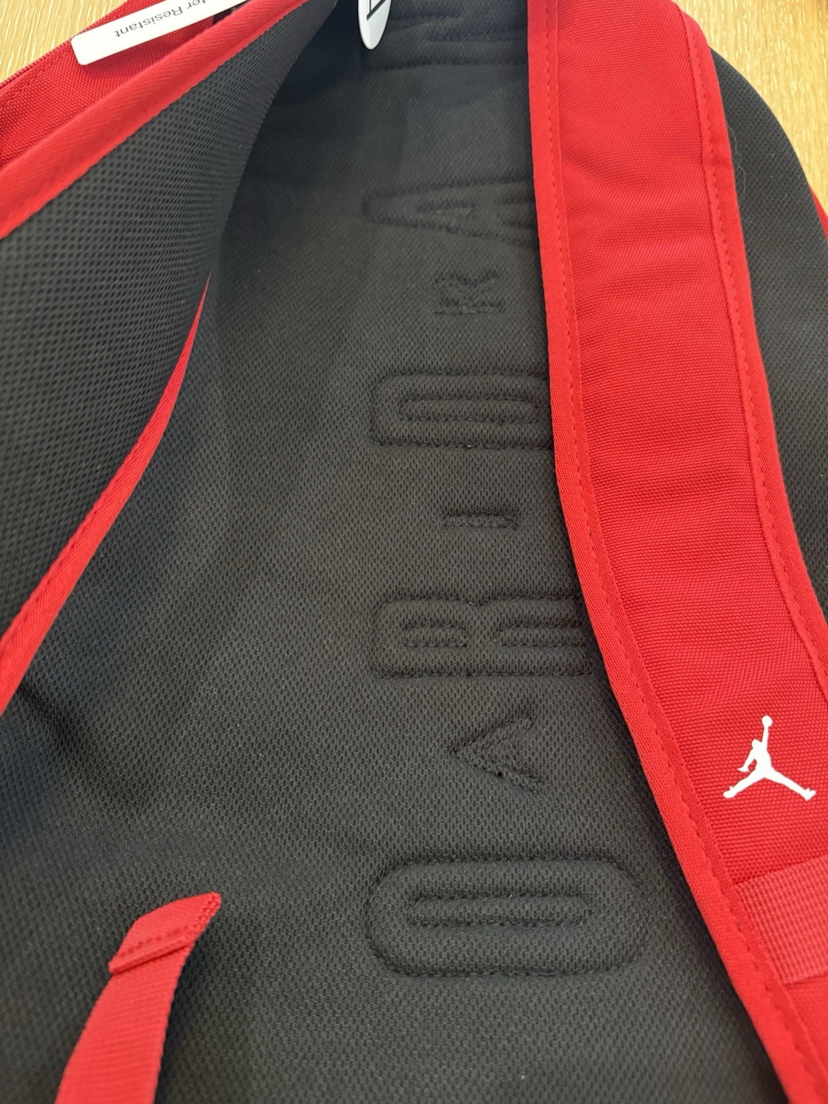 NIKE AIR JORDAN JERSEY BACKPACK #23 CHICAGO BULLS BLACK RED 9A0780-023
