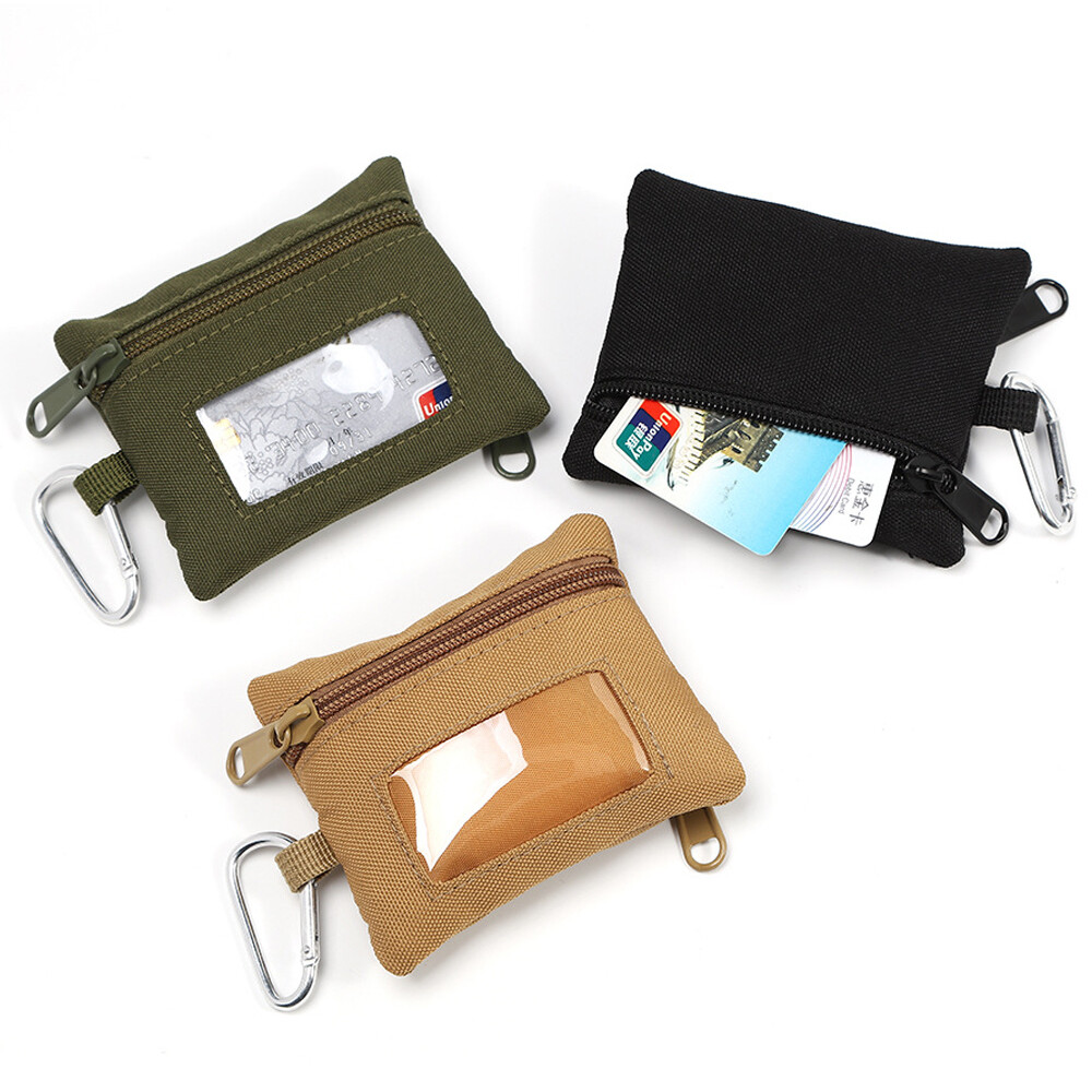 Tactical Military Mini Bag Earphone Key Coin Holder Waist Wallet Molle EDC Pouch