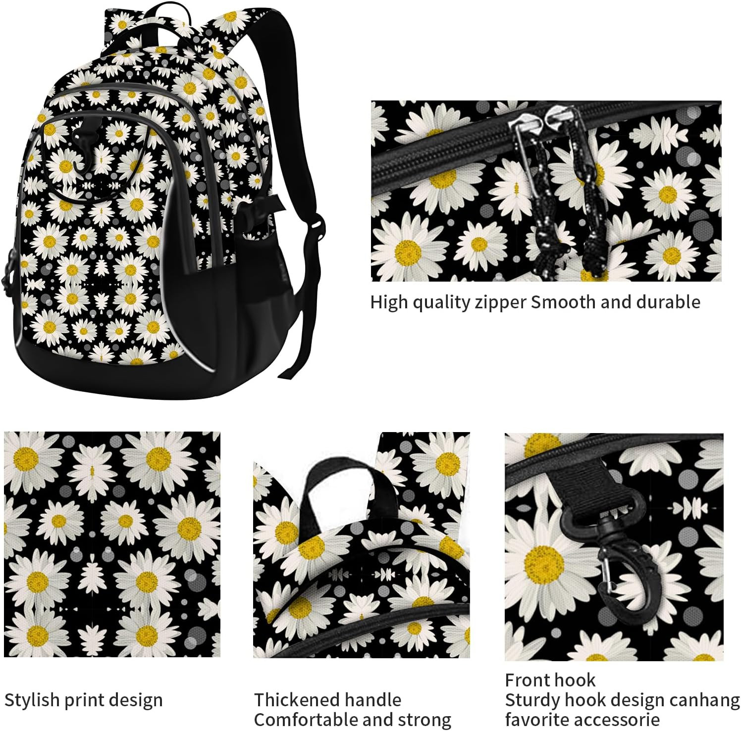School Backpack Travel Bag for Men & Women Lightweight College Back Pack with La