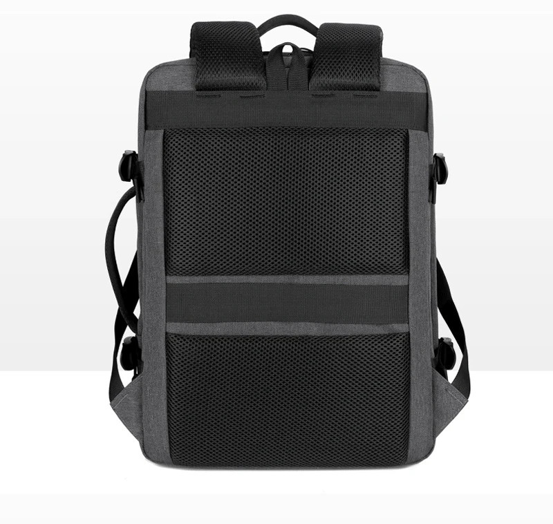 Classic Travel Backpack Men Business Backpack School Expandable USB Bag
