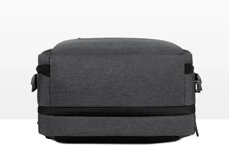 Classic Travel Backpack Men Business Backpack School Expandable USB Bag